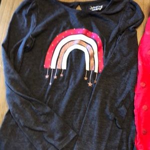 3 long sleeved girls tops sizes 6-6X-7